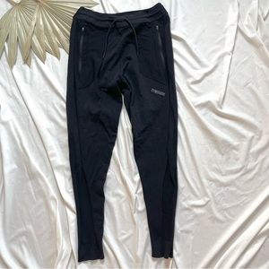 Gymshark True Knit Black Drawstring Joggers or Warmup Sweatpants Size Small
